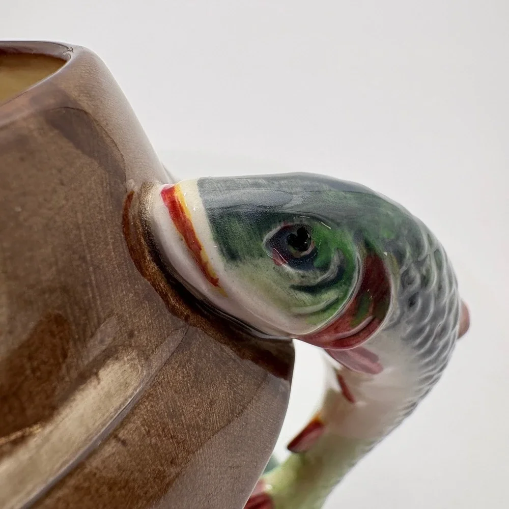 Royal Doulton The Poacher Character Jug D6464‎ Vintage 1954 Fisherman Fish Hat